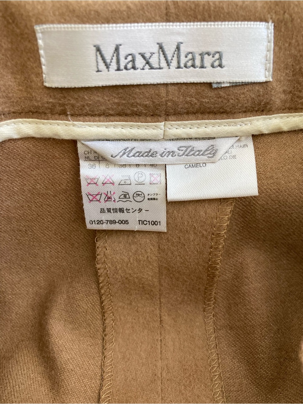 Max Mara Pescia 100% Camel Hair Trouser Pants Made in Italy - Picture 5 of 11